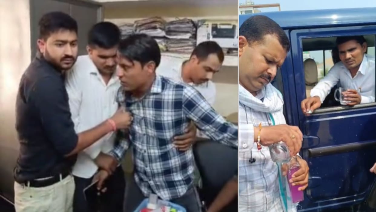 Anti-corruption team arrested clerk of main fire brigade Office in chandauli