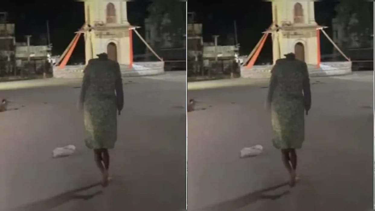 A headless man ran through the street in the dead of night people trembled with fear Video viral
