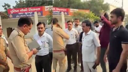 ट्रैफिक पुलिसकर्मी पर पिटाई और अभद्रता का आरोप