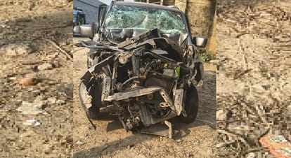 Kanpur Accident Car rams into truck parked on highway uncle and nephew died third person in critical condition