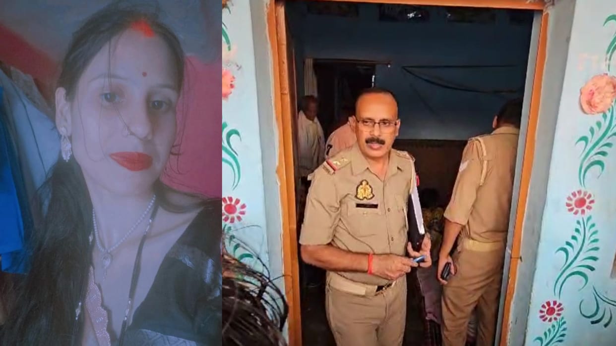 Married woman dead body found hanging from noose in sonbhadra