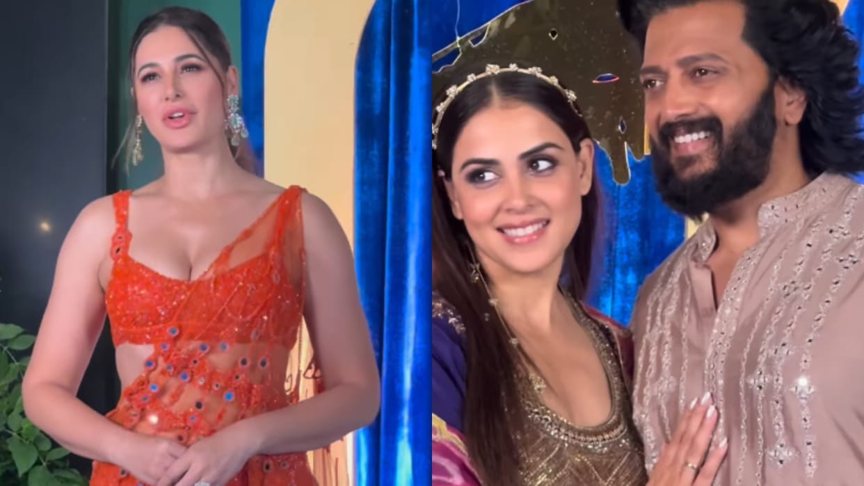 Nargis Fakhri And Genelia D'Souza Riteish Deshmukh Attend Filmmaker Nikhil Advani Diwali Party