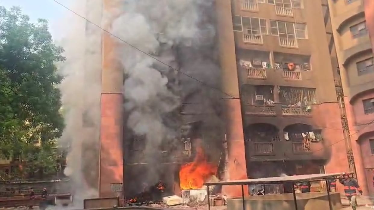 Delhi Fire News: Fire Breaks Out at Brahmaputra Apartment Rajya Sabha MP Flats, Rescue Operation