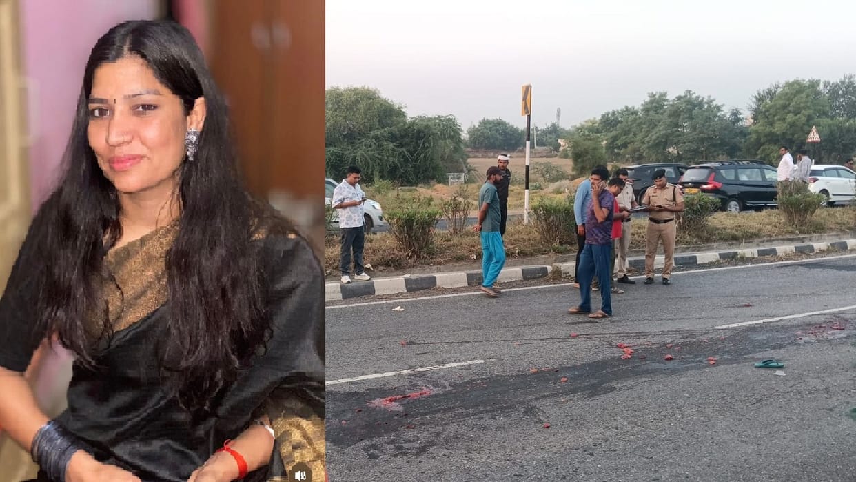 Diwali accident in Bhiwani Truck crushe mother and daughter returning home on scooter after shopping in Rohtak