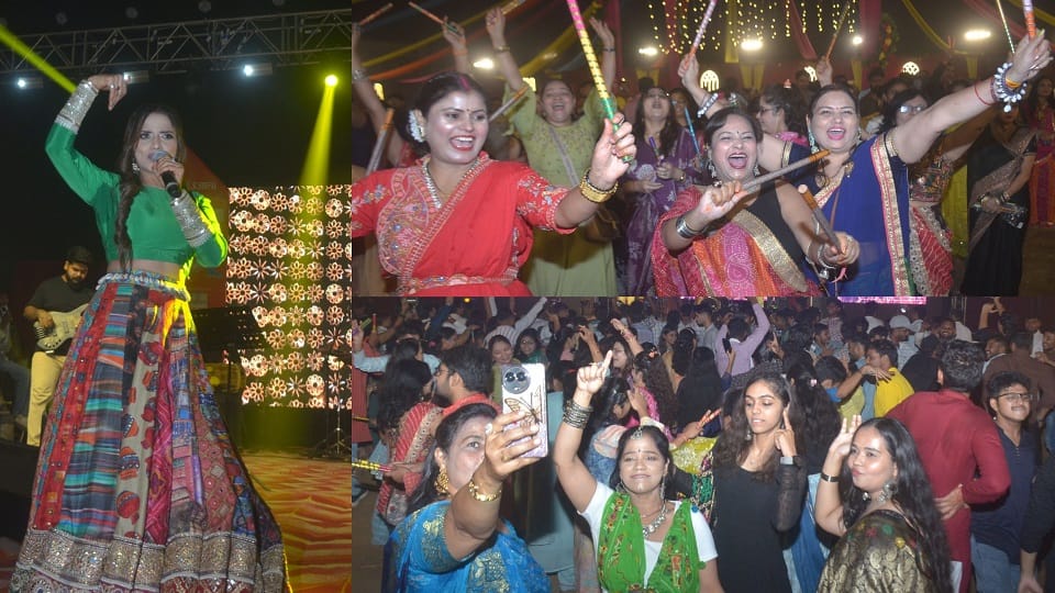 Amar Ujala Dandiya Night program organized in Agra