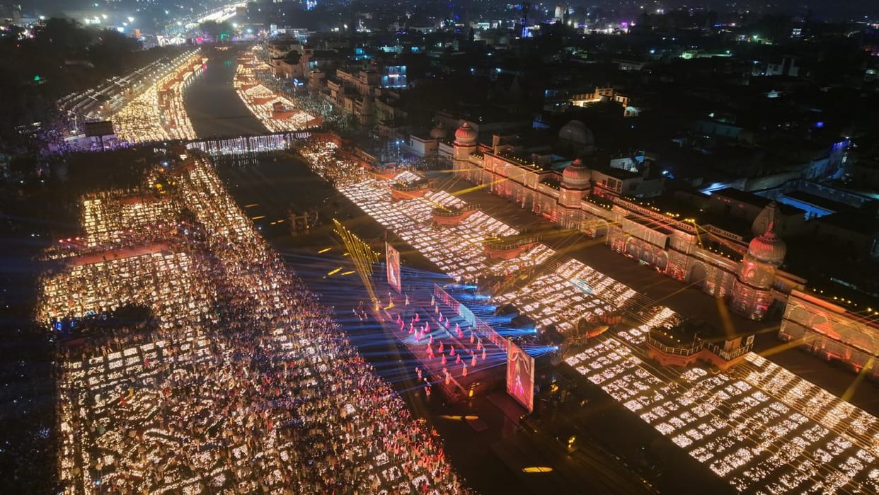 Pics of Deepotsav 2025 in Ayodhya.