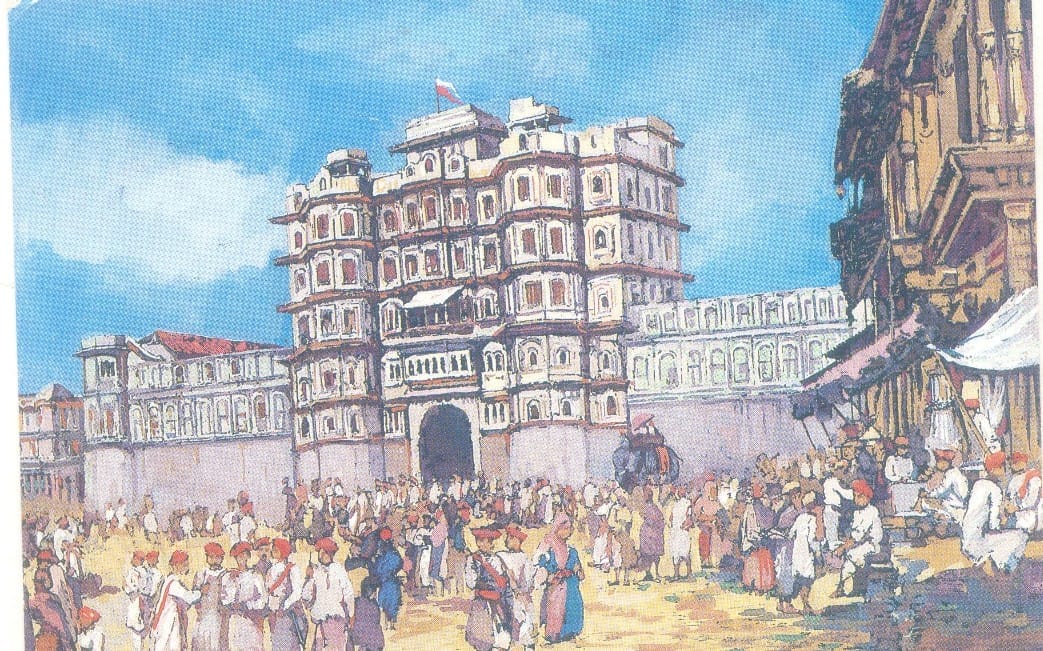 Diwali of Holkar State: The army used to display its power in the field in front of the palace