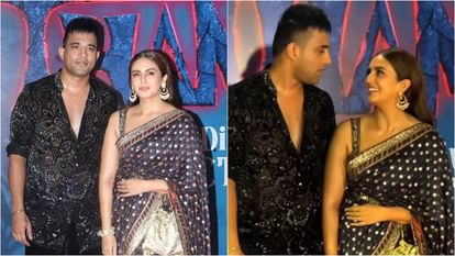 Huma Qureshi appearance with rumoured boyfriend Rachit Singh in Ayushmann Khurrana Thamma Movie Screening
