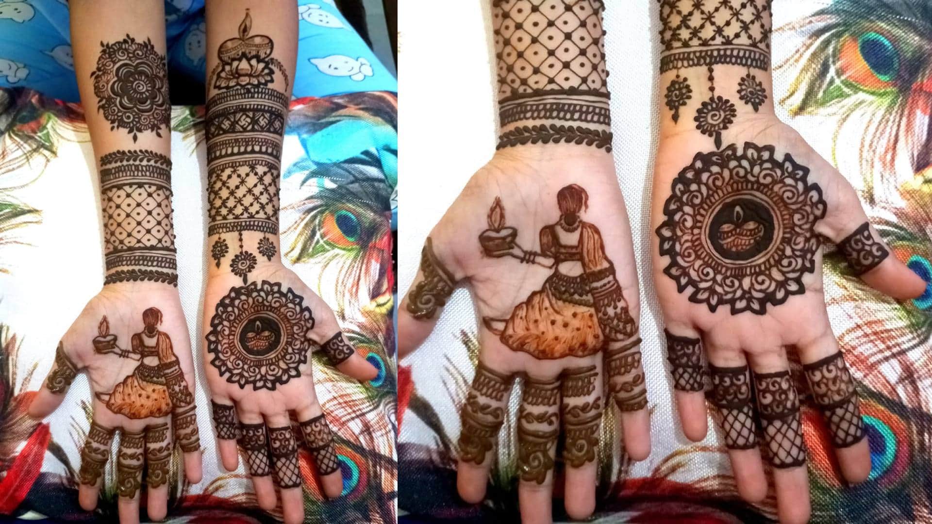 diwali 2025 henna ideas trendy mehndi design for diwali 2025 with image