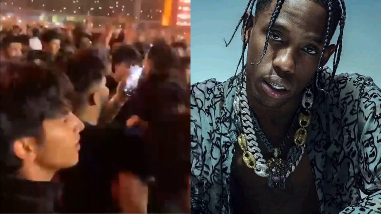Fans Go Crazy As American Rapper Travis Scott Hits The Stage at Delhi Concert
