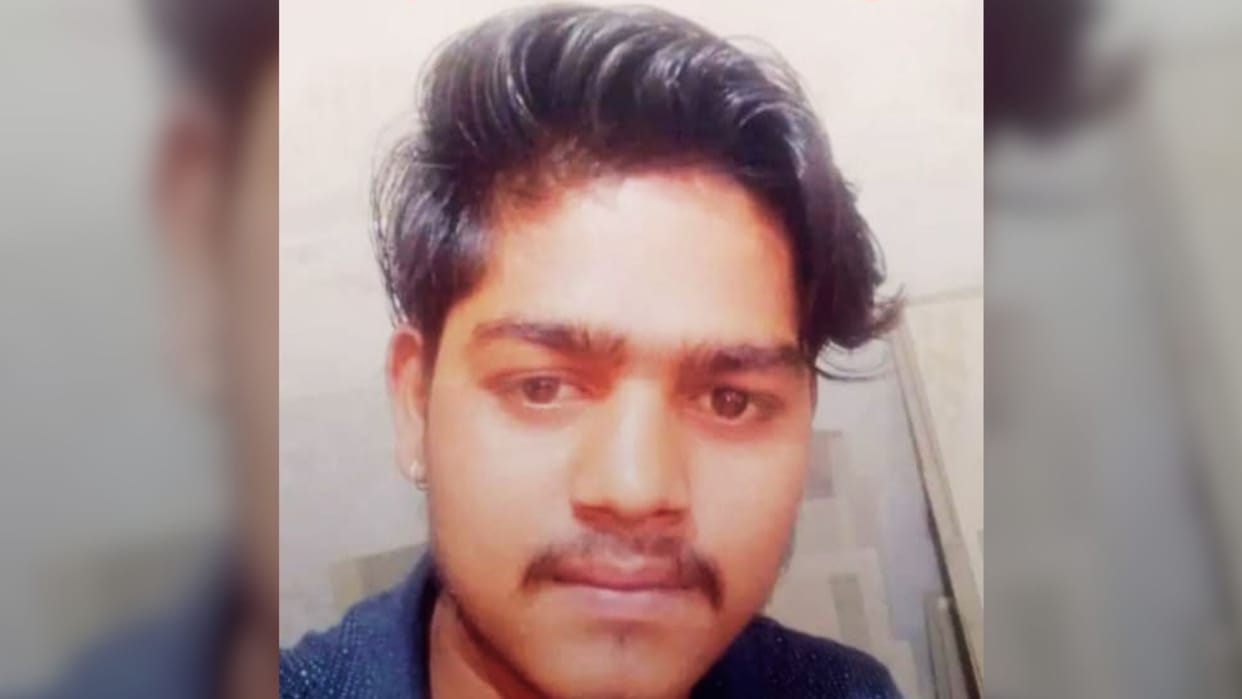 Tragic accident in Varanasi Unidentified vehicle crushes scooter rider dead angry crowd gathers on road