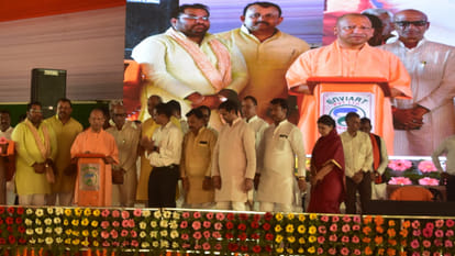 CM Yogi Adityanath visited Vantangiya village in Gorakhpur for the ninth time to celebrate Diwali