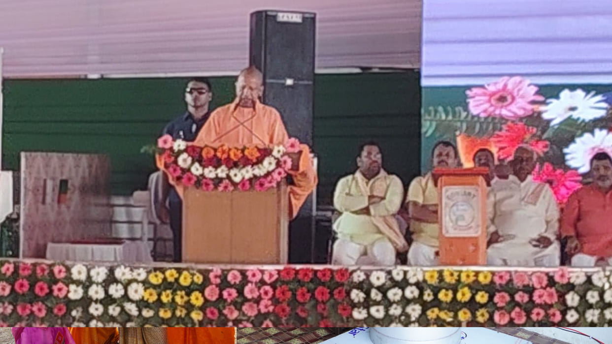 CM Yogi Adityanath visited Vantangiya village in Gorakhpur for the ninth time to celebrate Diwali