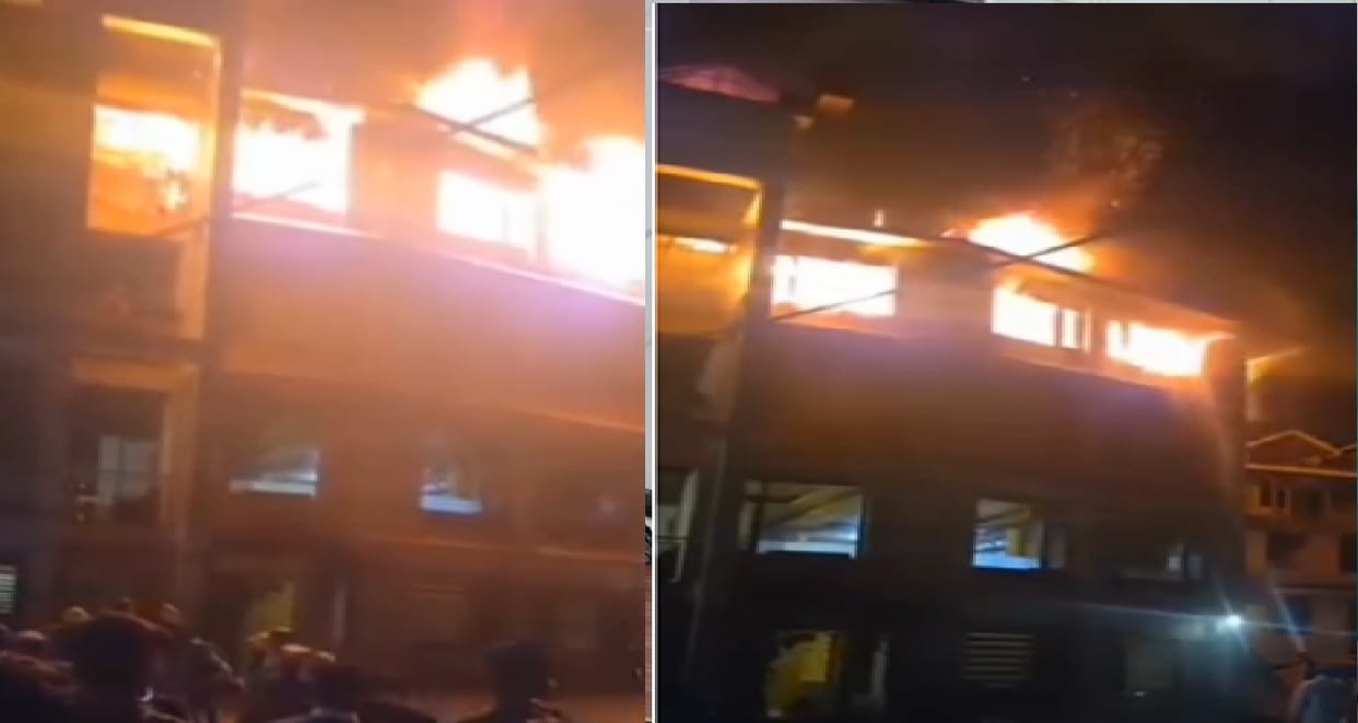 Fire breaks out in hotel in Kasol, Manikaran Valley, Kullu, causing panic