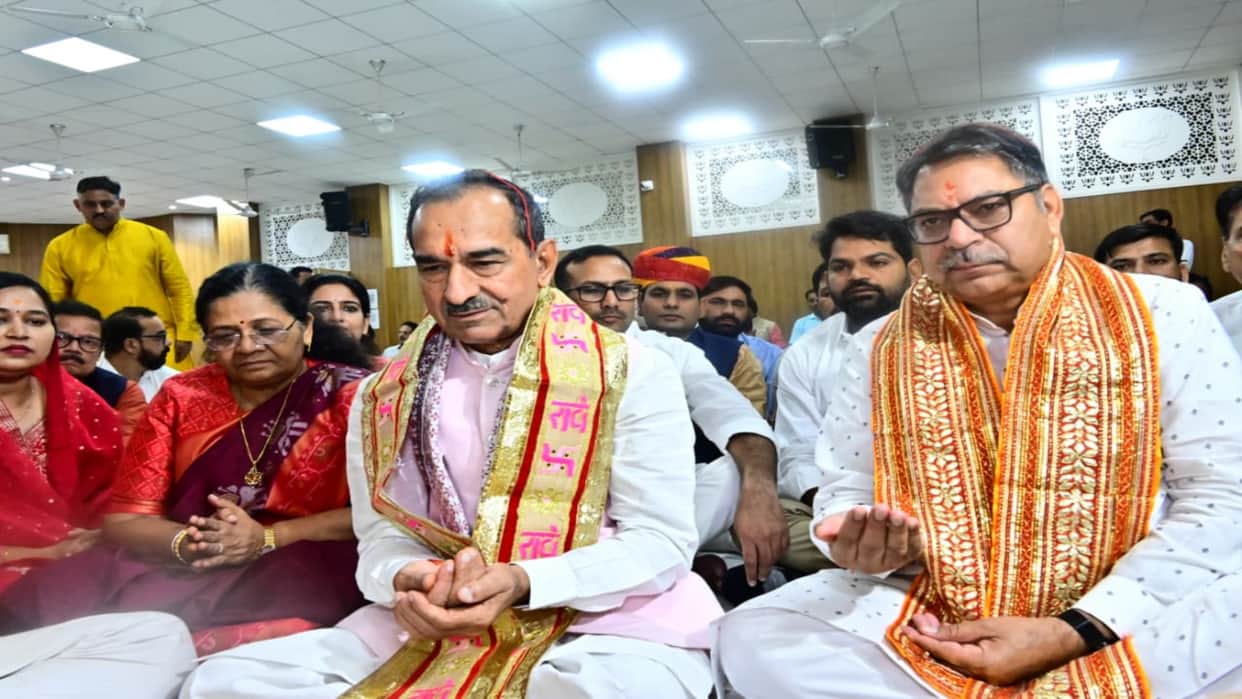 Jaipur News: Madan Rathore Performs Lakshmi Puja at BJP Office, Claims Imminent Victory in Anta Bypoll