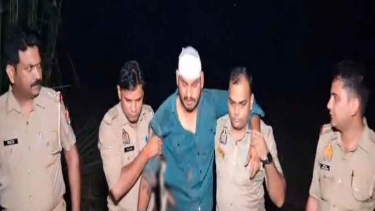 Greater Noida police injured killer who killed Dosti in encounter