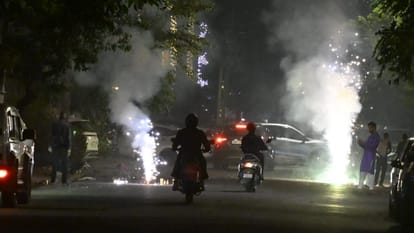 Diwali 2025 Chandigarh witnessed fireworks display till late night