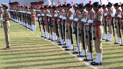 Tributes paid to martyrs at Sector 17 Police Station, Chandigarh on Police Commemoration Day