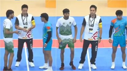No Handshake Row: फिर हुई पाकिस्तान की बेइज्जती, भारतीय कबड्डी खिलाड़ियों ने किया हाथ मिलाने से इनकार; Video No Handshake Row: Pakistan Humiliated Again as Indian Kabaddi Players Refuse Handshake see video
