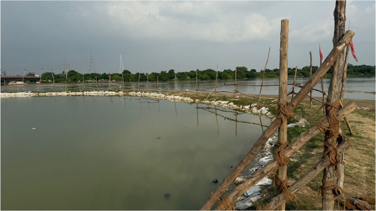 Five temporary ponds were built in Gorakhpur for the immersion of the idol of Goddess Lakshmi.
