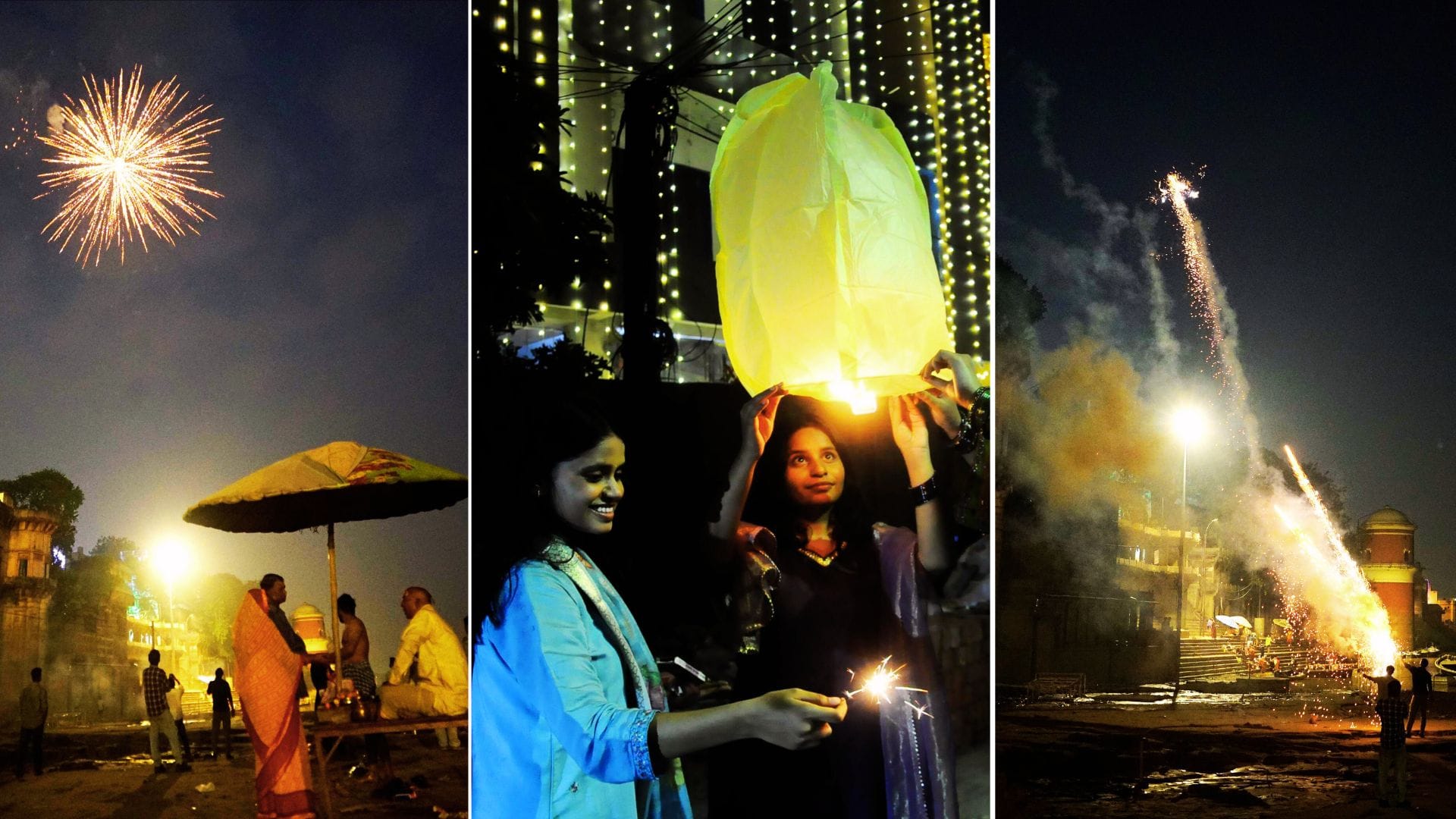 Diwali Lord Rama welcomed to city of Shiva in varanasi lamps lit in every home Goddess Lakshmi worshipped