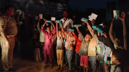 Lalitpur: SP visits orphanage, celebrates Diwali with children and elderly