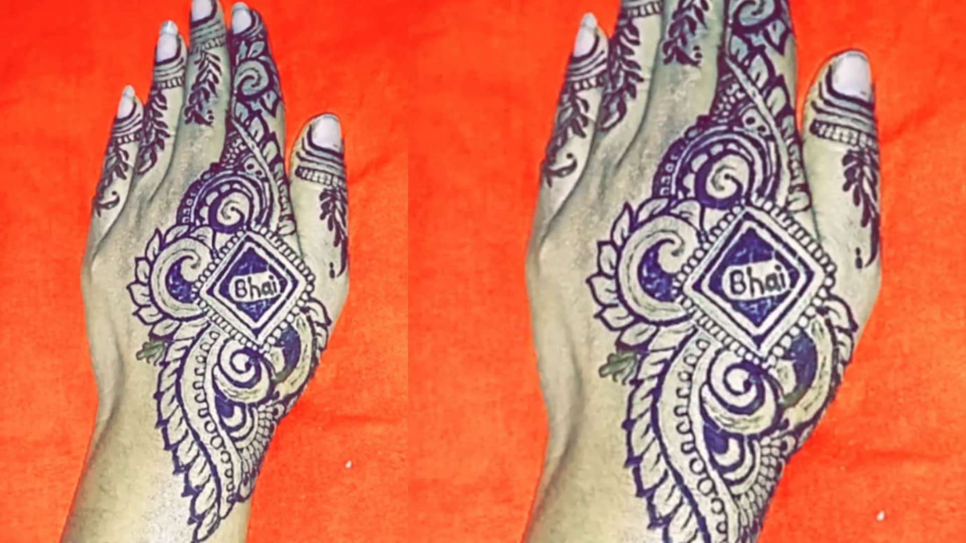 Bhai Dooj 2025 Mehndi Design Ideas for Sisters Images Latest Mehndi Ke Design Simple Photo