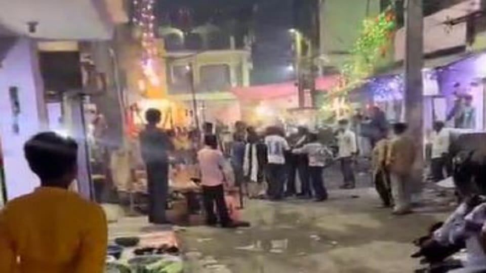 Stoning after dispute over gambling and bursting firecrackers in rampura