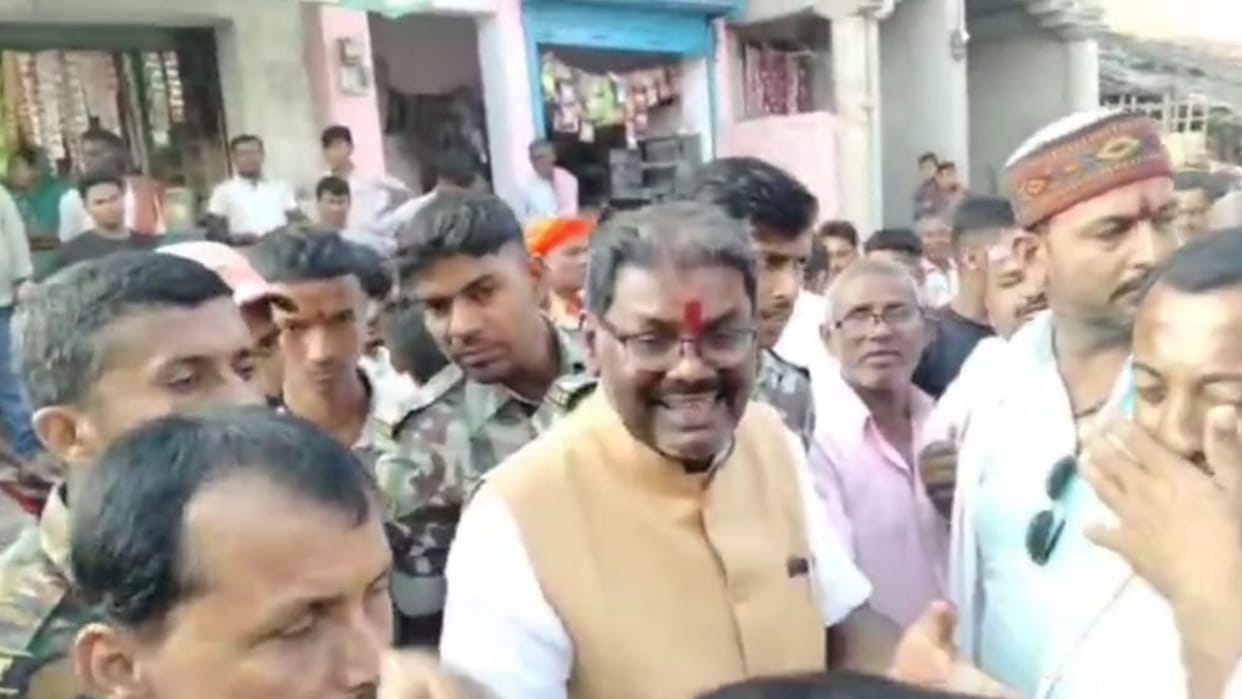 Bihar Election: BJP MLA and candidate Ramchandra Shah chased away by villagers