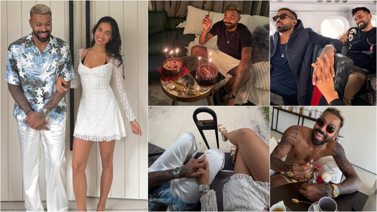 Hardik Pandya shares post birthday celebration photos with Mahieka Sharma see
