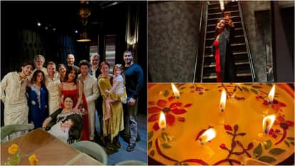 priyanka chopra shares Diwali celebration Photos Performs Lakshmi Pooja with Husband Nick Jonas Daughter Malti