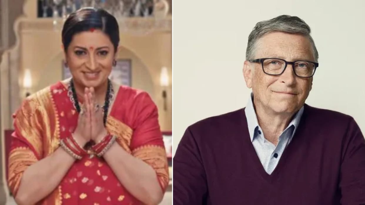 bill gates appear in tv serial Kyunki Saas Bhi Kabhi Bahu Thi 2 smriti irani show