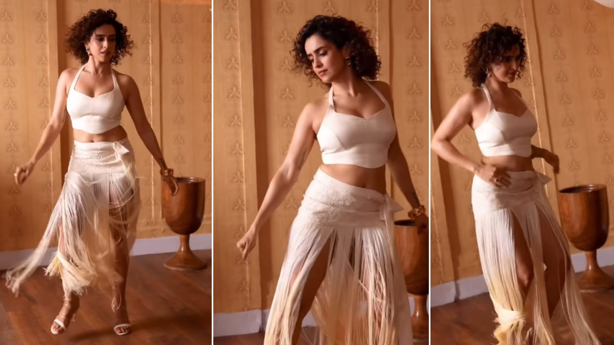 sanya malhotra opens dancing in heels for the first time to diljit dosanjh charmer