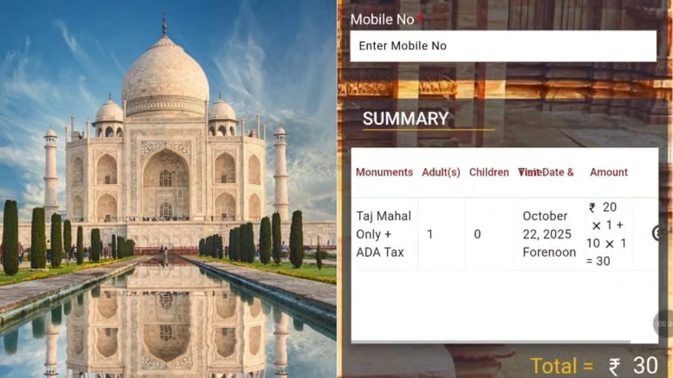 Tourists duped by pilot website offering Taj Mahal tickets
