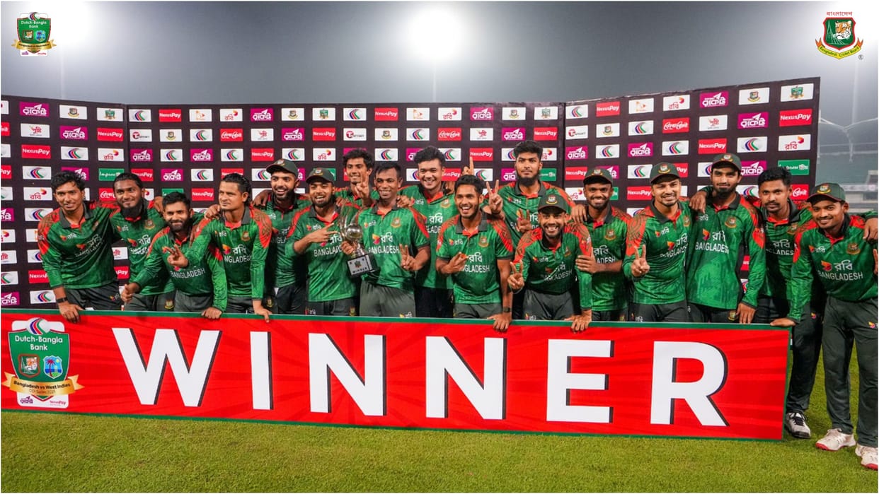 BAN vs WI: West Indies all out for 117, Bangladesh win the third ODI by 179 runs; take the series 2-1
