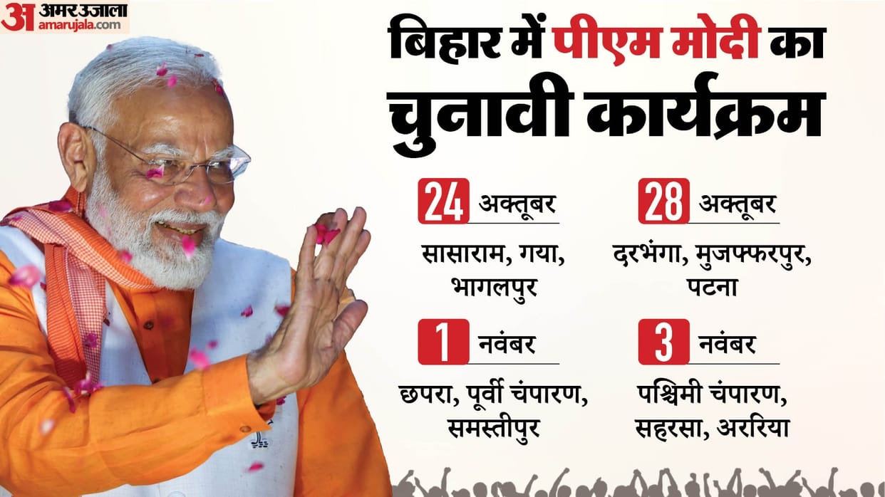 Bihar Election 2025 BJP PM Narendra Modi Rally Poll NDA Dharmendra Pradhan news and updates