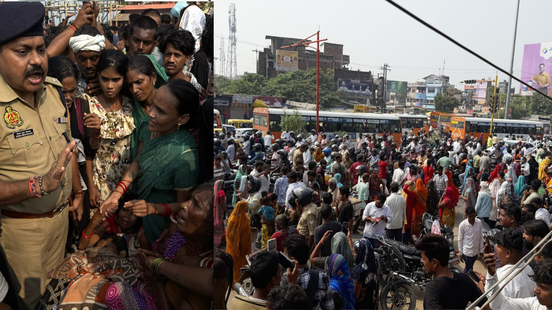 Gorakhpur murder Villagers pelted stones, police personnel hid in police van to save their lives