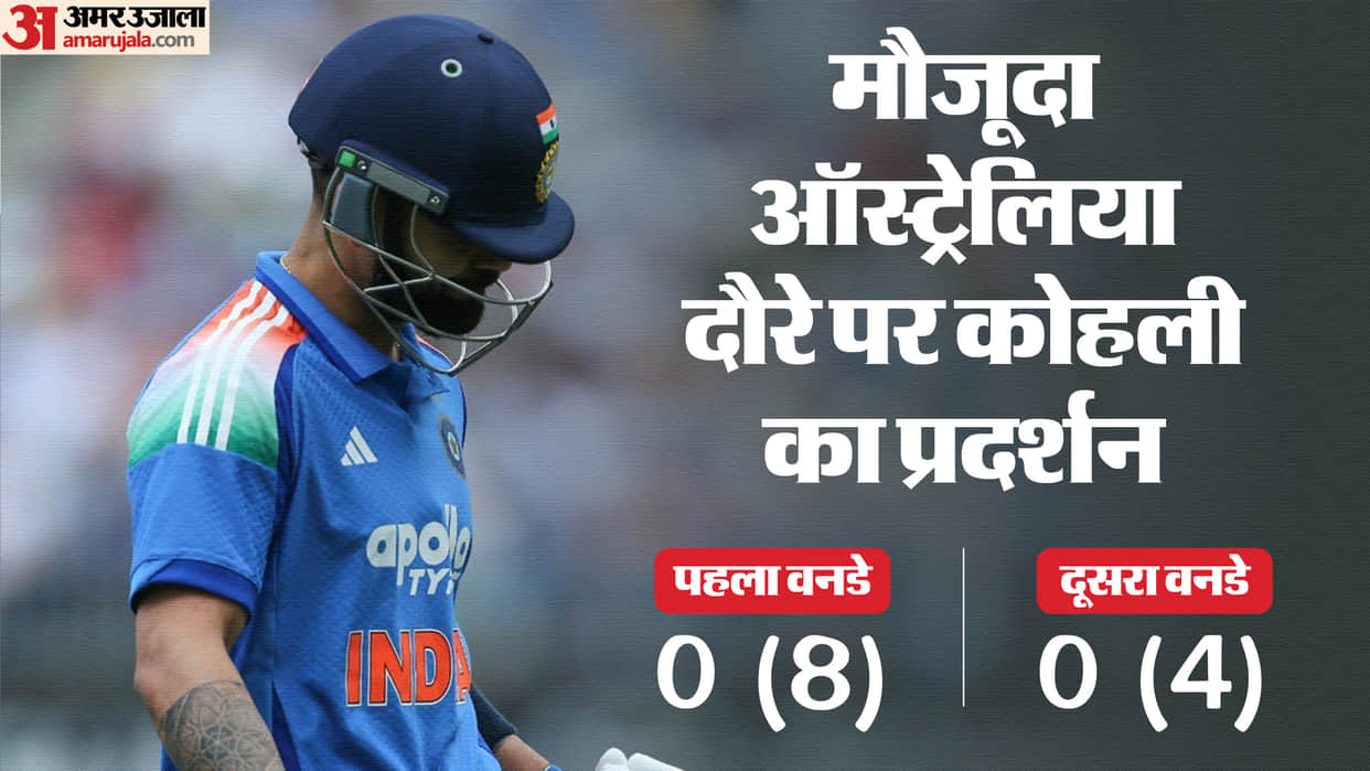 India vs Australia 2nd ODI Virat Kohli Falls for a Duck Again First Time in his ODI Career