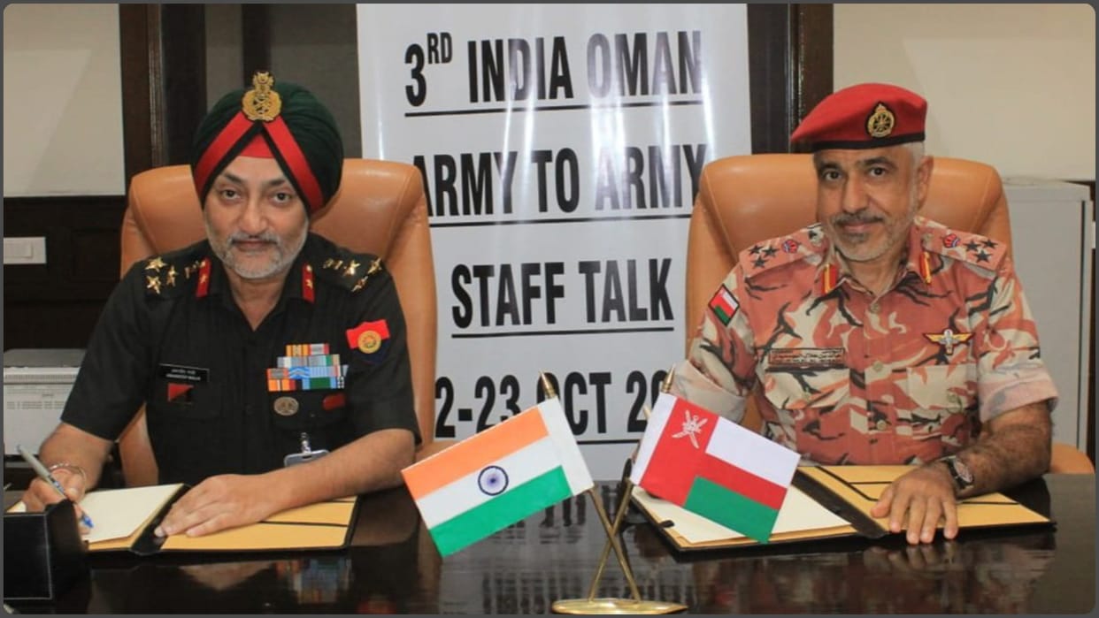 India, Oman hold 3rd Army-to-Army Staff Talks in New Delhi to strengthen defence cooperation