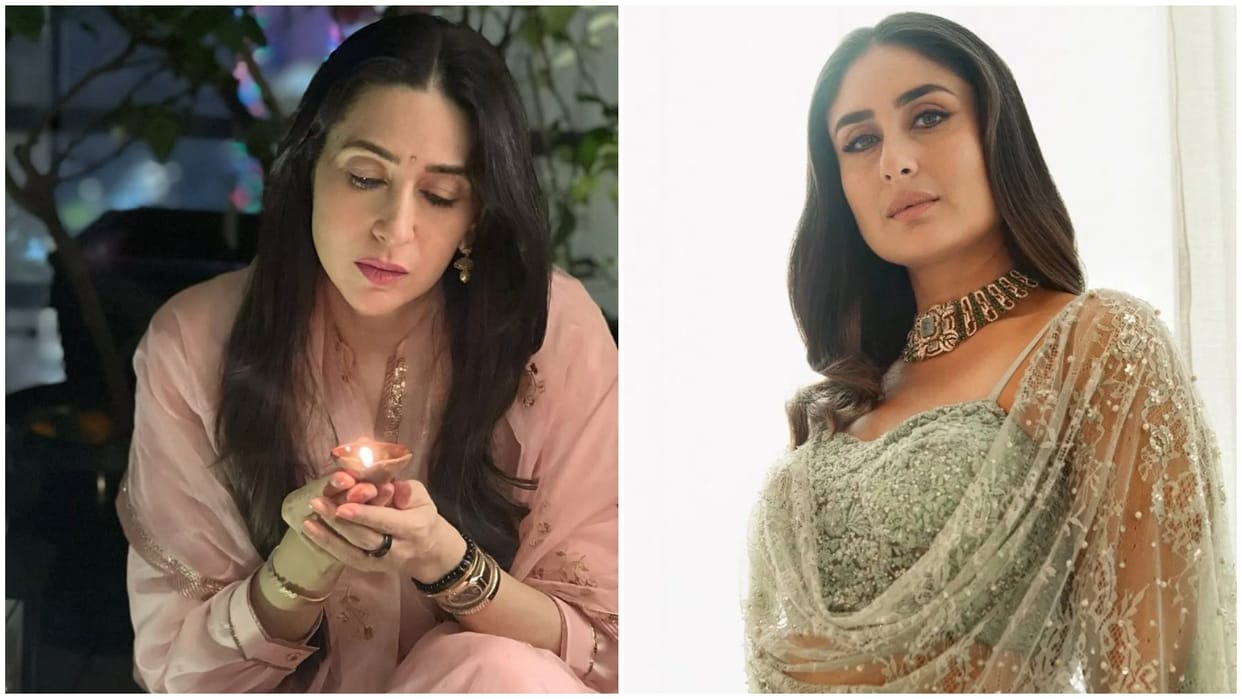 Karisma kapoor celebrates simple diwali shares pictures of it and sister kareena says her strongest girl