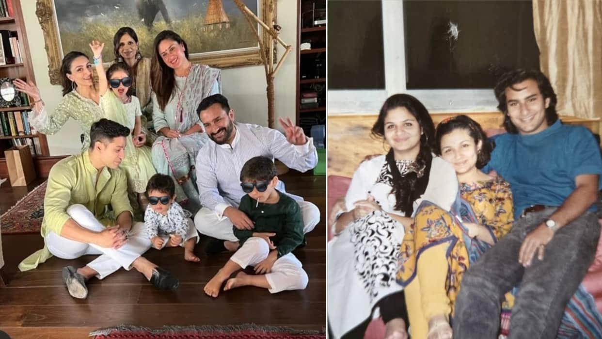 saif ali khan kareena kapoor celebtares bhai dooj with saba pataudi soha taimur jehangir