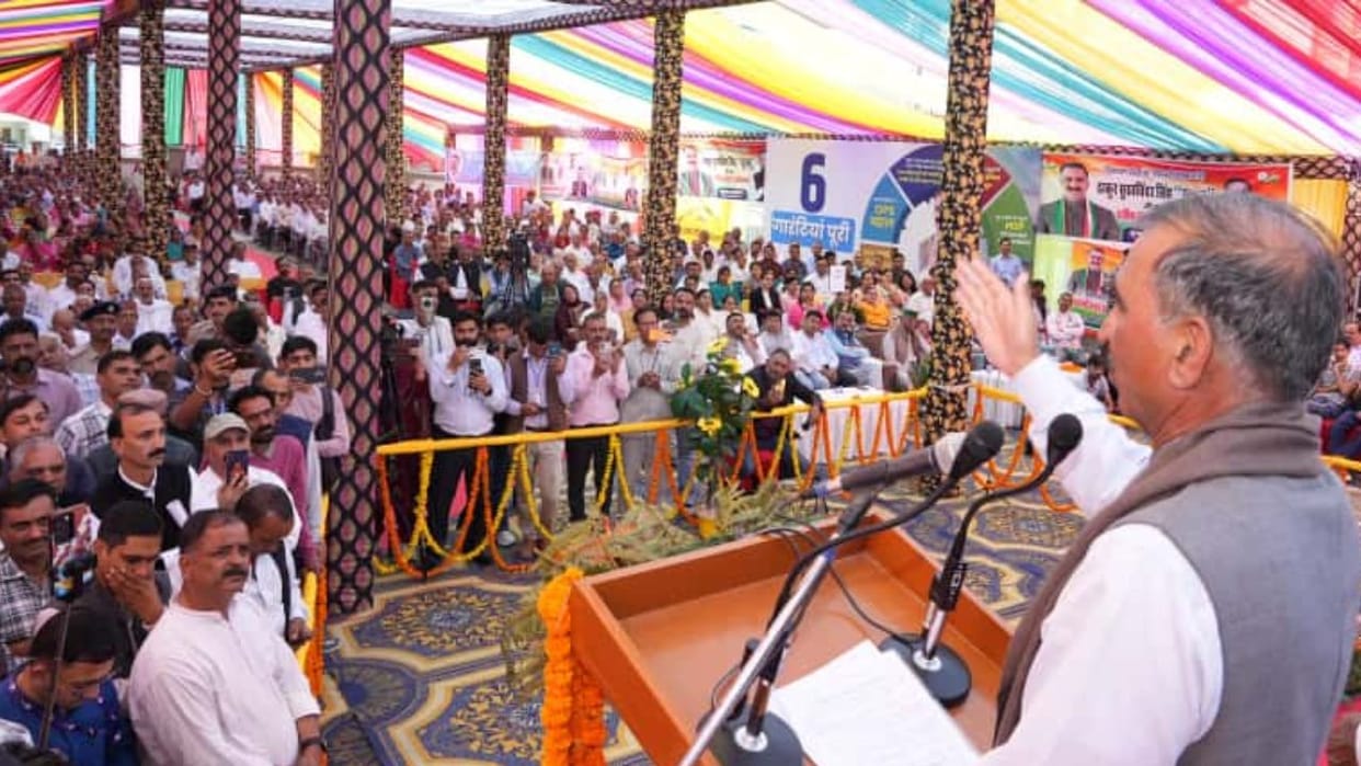 Himachal CM Sukhu on a one-day visit took a jibe saying in Barsar decency lost and dishonesty won