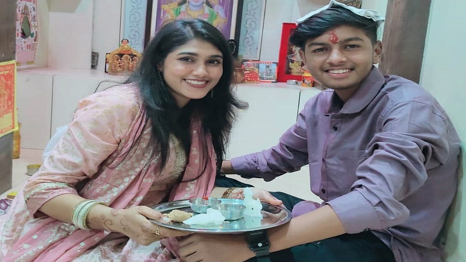 Brother and sister love on Bhai Dooj