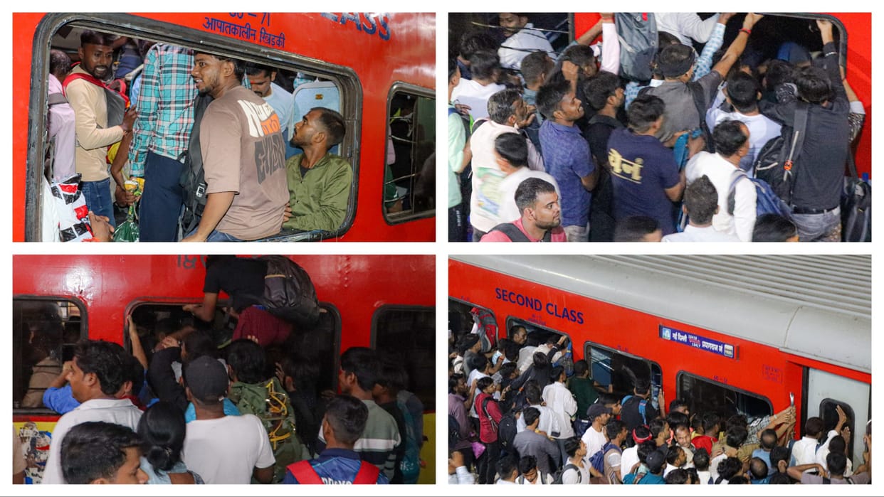 Passengers broke into the Prayagraj Express by breaking the window pane and entered the general coach through