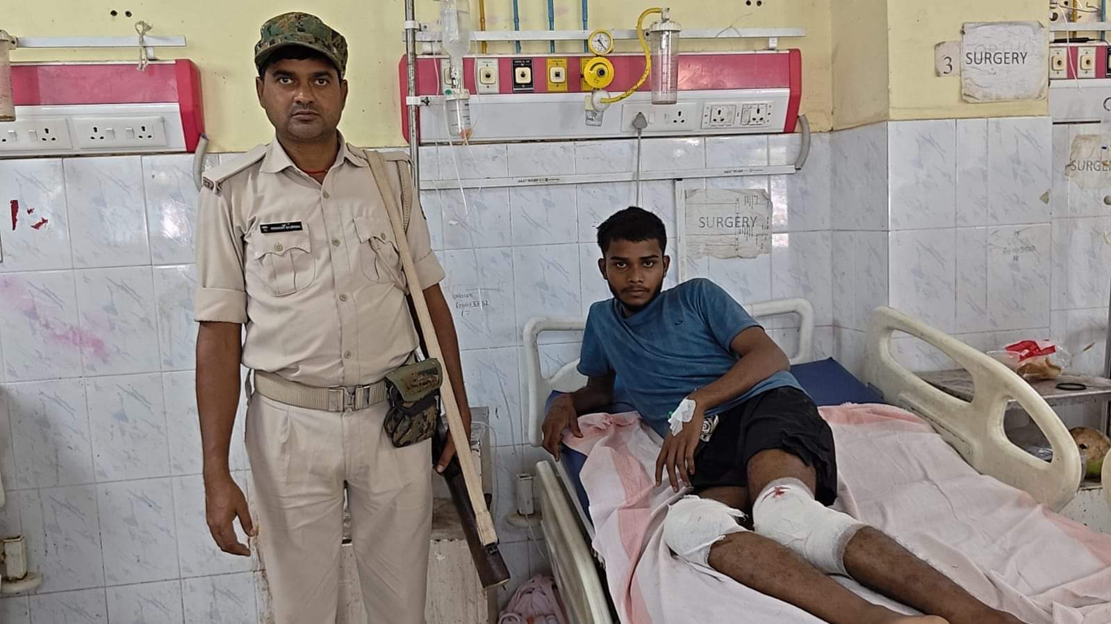 सौरभ हत्याकांड में पुलिस का एक्शन, घायल हुआ आरोपी, पहुंचा अस्पताल।