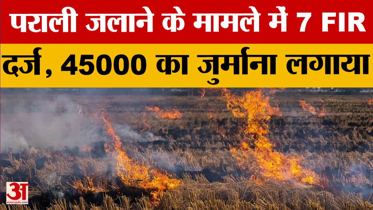 करनाल में पराली जलाने के मामले पर 7 पर केस दर्ज, पिछले साल के मुकाबले AQI बहुत अच्छा