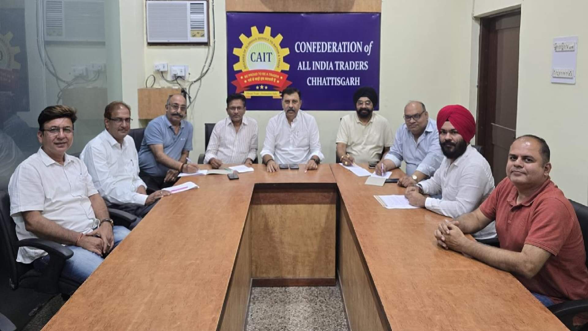कन्फेडरेशन ऑफ ऑल इंडिया ट्रेडर्स (कैट)  छत्तीसगढ़ के पदाधिकारी