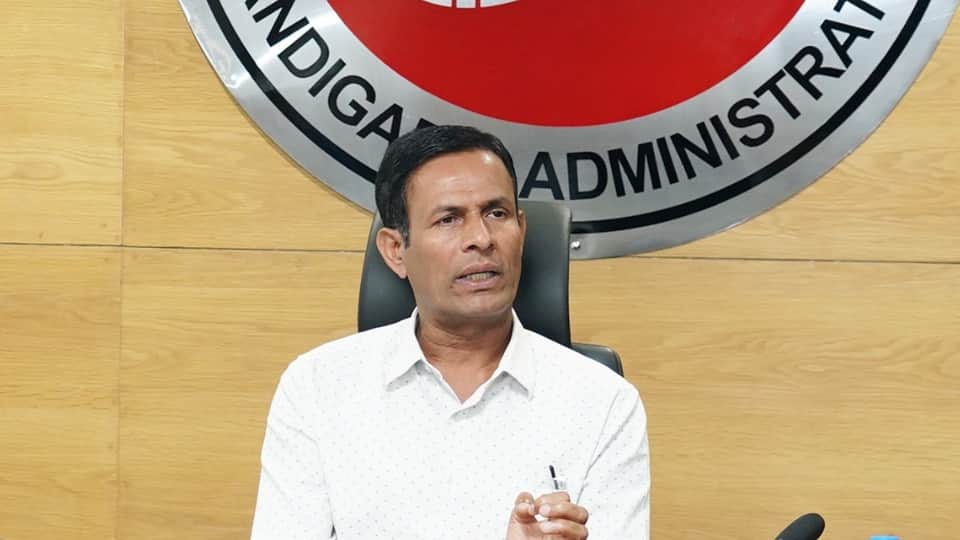 H Rajesh Prasad , Chief Secretary of Chandigarh