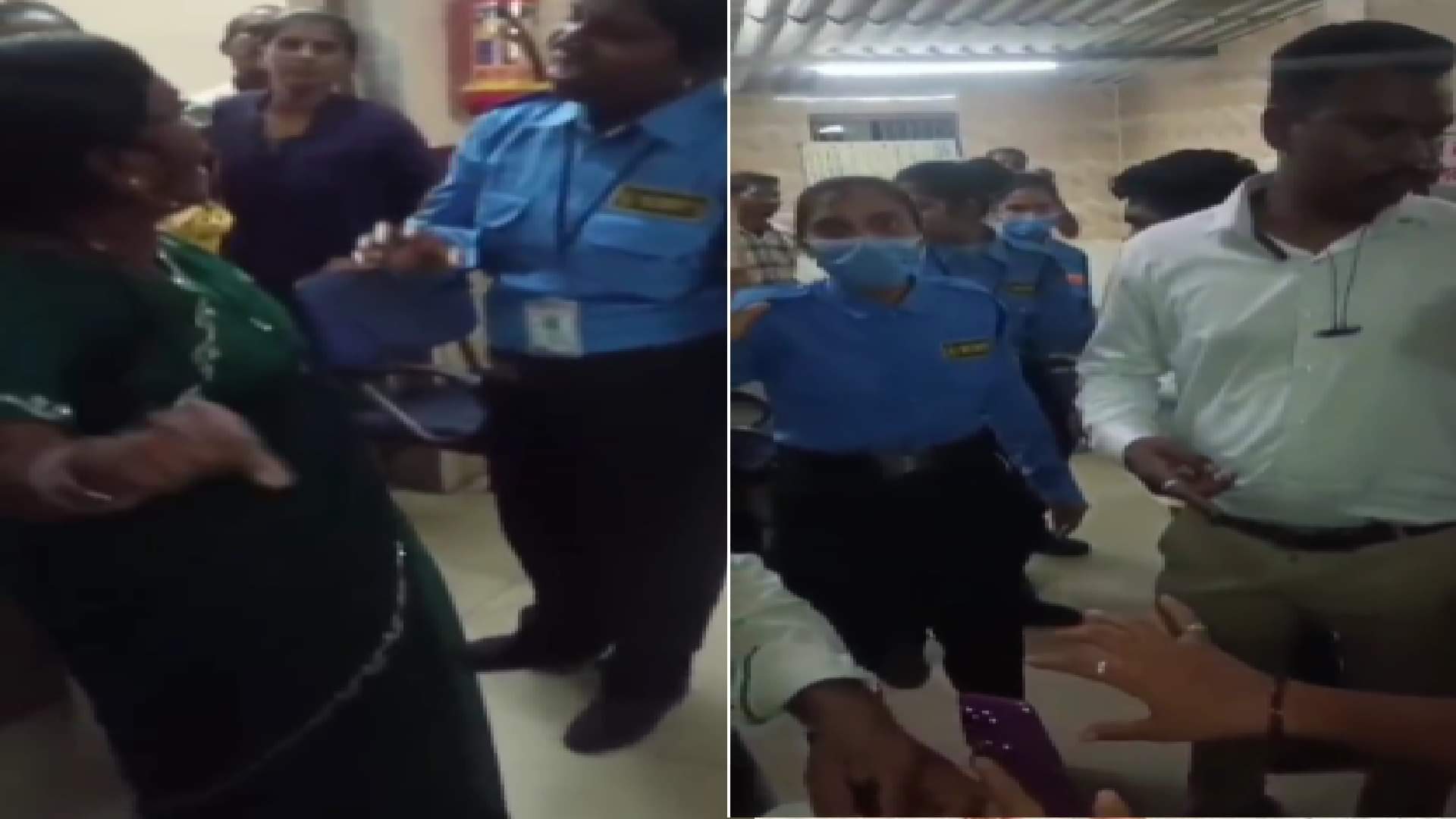 जिला अस्पताल में सुरक्षा कर्मियों की दबंगई