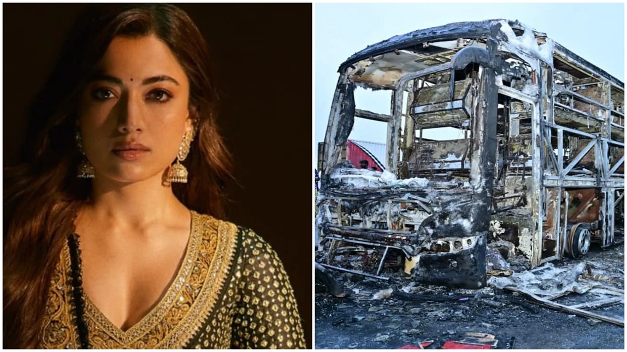 Rashmika mandanna shares her grief on kurnool bus tragedy and says it was devastating